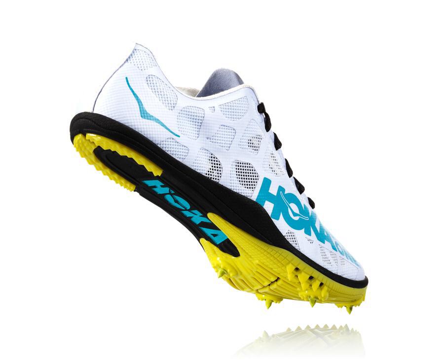 Hoka One One Spikes Herre - Rocket X - Hvide/Blå - 182346QMP